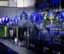 4w Blue LED Vintage Filament Light Bulb B22 Clear Glass ST58 Ambient Lighting 