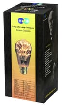 2w Vintage LED Squirrel Cage Light Bulb B22 Clear Glass Tree Filament ST58
