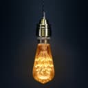 2w Vintage LED Squirrel Cage Light Bulb E27 Clear Glass Tree Filament ST58