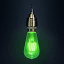 4w Green LED Vintage Filament Light Bulb B22 Clear Glass ST58 Ambient Lighting 