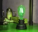 4w Green LED Vintage Filament Light Bulb B22 Clear Glass ST58 Ambient Lighting 
