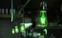 4w Green LED Vintage Filament Light Bulb B22 Clear Glass ST58 Ambient Lighting 