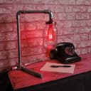 4w Red LED Vintage Filament Light Bulb B22 Clear Glass ST58 Ambient Lighting 