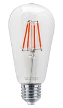 4w Red LED Vintage Filament Light Bulb E27 Clear Glass ST58 Ambient Lighting 