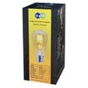 2w LED Vintage Filament Bulb Teardrop Spiral Smoke Gold Glass B22 Bayonet ST58