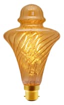 Imperial Vintage LED 2w Filament Light Bulb Swirling Gold Glass B22 Bayonet Fitting Stunning Look