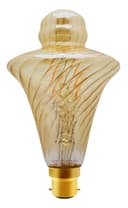 Imperial Vintage LED 2w Filament Light Bulb Swirling Gold Glass B22 Bayonet Fitting Stunning Look