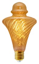 Imperial Vintage LED 2w Filament Light Bulb Swirling Gold Glass E27 Stunning Look Twist Cone 