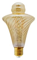 Imperial Vintage LED 2w Filament Light Bulb Swirling Gold Glass E27 Stunning Look Twist Cone 