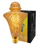 Imperial Vintage LED 2w Filament Light Bulb Swirling Gold Glass B22 Bayonet Fitting Stunning Look