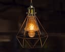 4w LED Vintage Filament Light Bulb B22 Swirling Gold Glass 