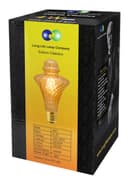4w LED Imperial Vintage Filament Light Bulb E27 Swirling Gold Glass 