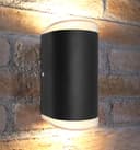 Modern 6W LED Double Outdoor Wall Light Black Warm White ZLC319WW