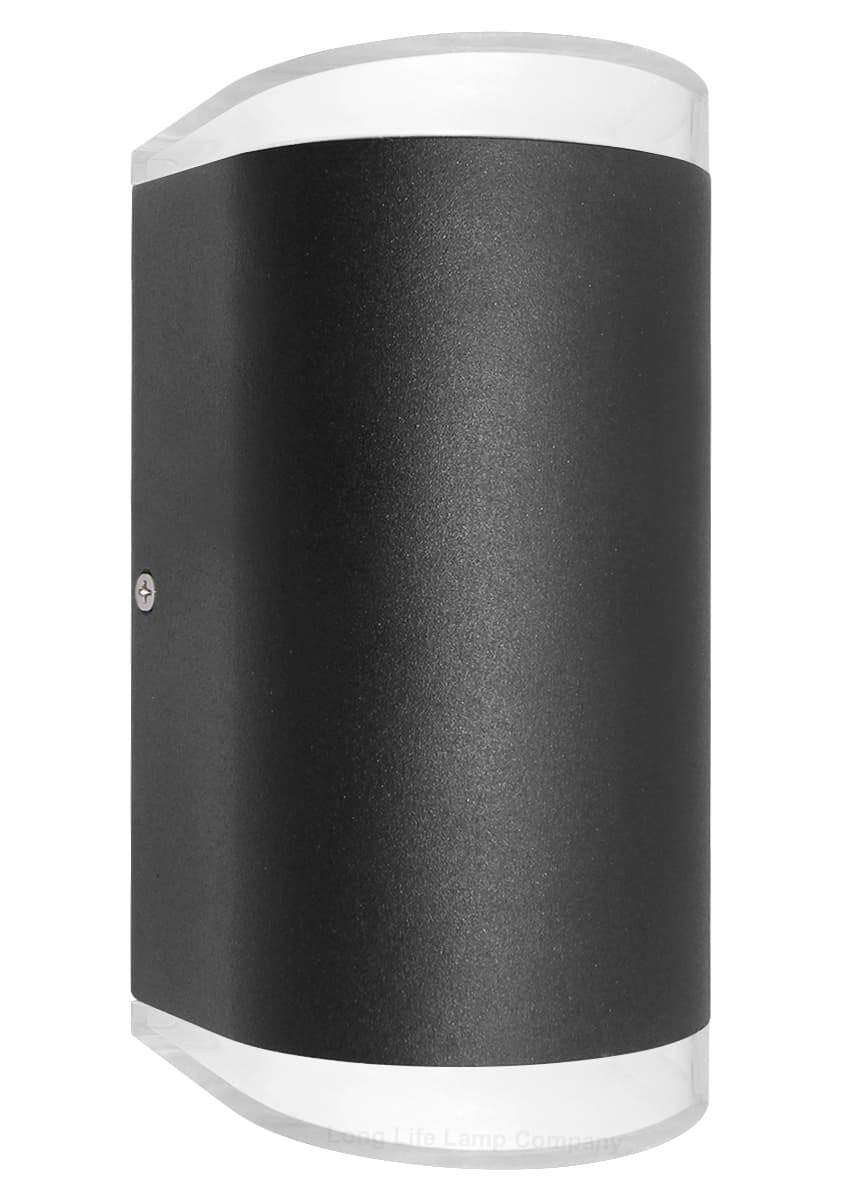 Modern 6W LED Double Outdoor Wall Light Black Cool White ZLC321CW